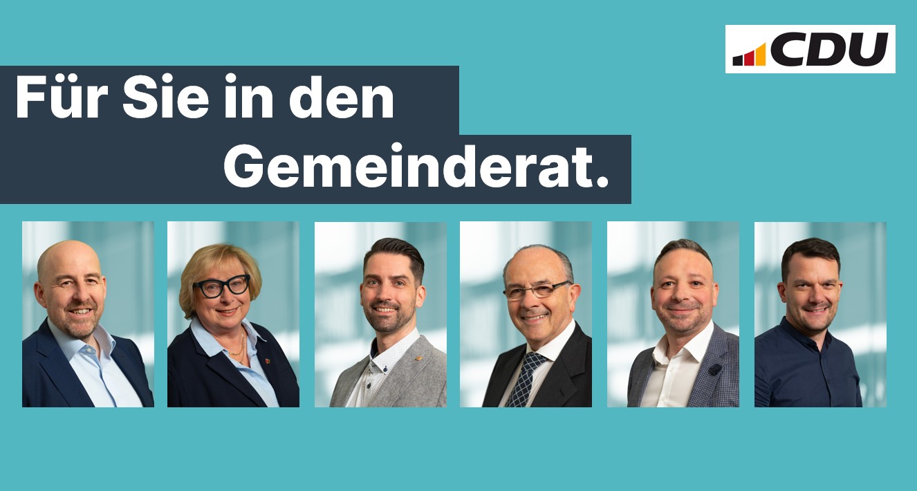 Die neu gewhlten Gemeinderte der CDU.